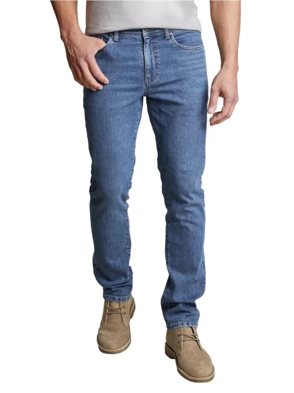 English Laundry Men's Harrow Straight Fit 5 Pocket Jean Blue 34x32